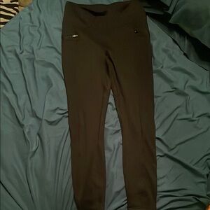 Black fleece leggingsng washed once never wore